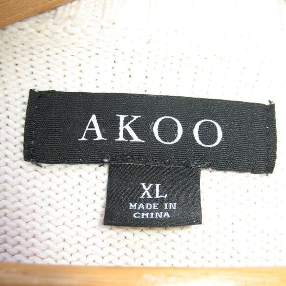 Akoo Slick Patrol Textured Knit Crew Neck Sweater Unisex - Picture 11 of 11